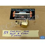 OEM 1959 1960 1961 1962 CADILLAC DEVILLE ELDORADO FLEETWOOD 390 ENGINE GLASS FUEL FILTER BOWL BRASS ADAPTER FITTINGS
